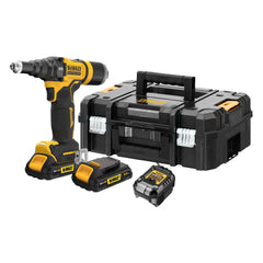 Rivettatrice brushless 18V XR 4,8 mm con 2 batterie 2Ah DeWalt