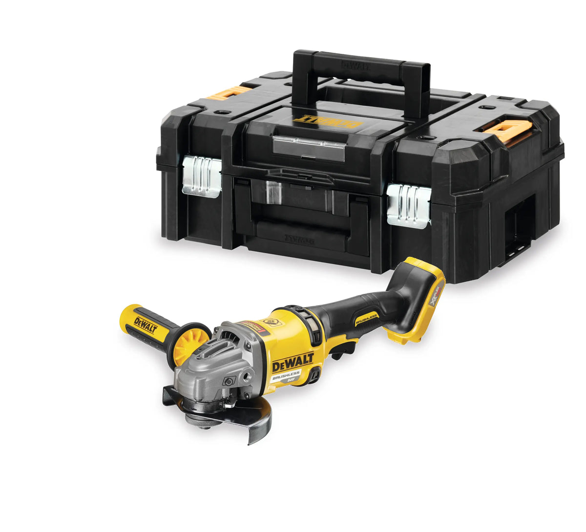 Smerigliatrice 125mm XR Litio 18V brushless (Senza batterie) in TSTAK DeWalt