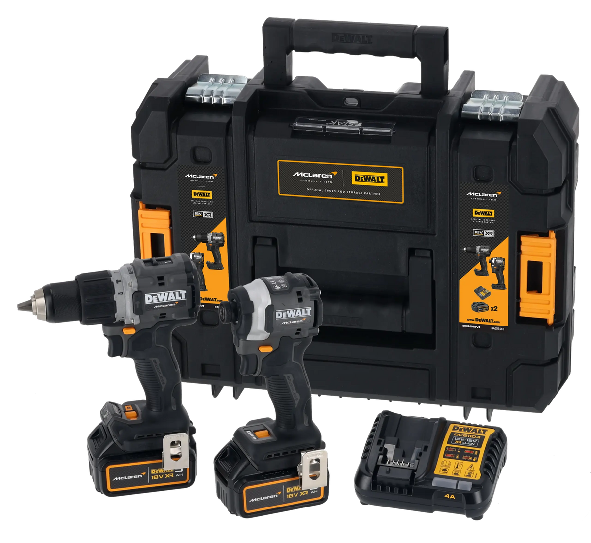 Kit trapano 2 vel 90Nm XR 18V + Avvitatore impulsi 206Nm XR 18V 5Ah DeWalt