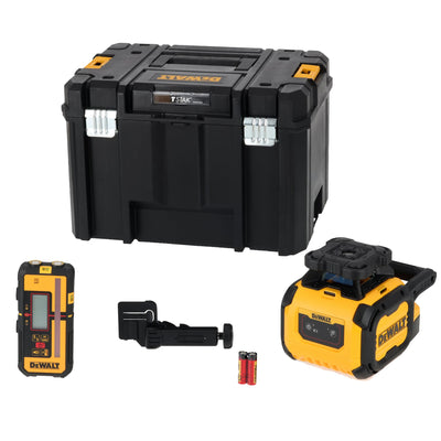 Laser rotante con raggio rosso Alcaline con asta di livellamento e treppiede DCLE05211RL-XJ DeWalt