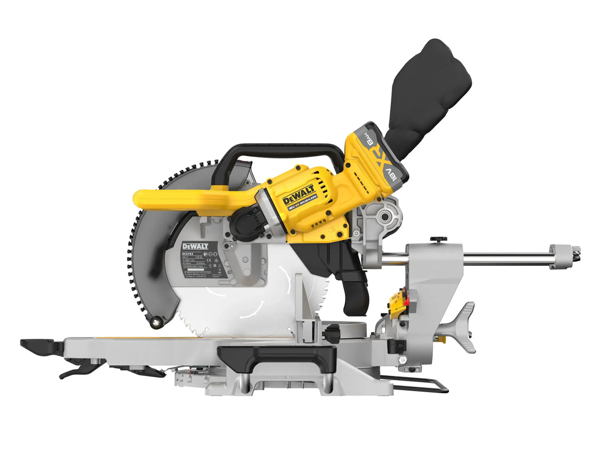 Troncatrice radiale 305 mm doppia inclinazione 18V XR + Sistema tracciatura XPS - 2 x 18V 8Ah DCS782XW2-QW DeWalt