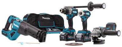 Combo Kit XGT 40Vmax (DF001G + GA005G + JR001G + TD001G) Makita