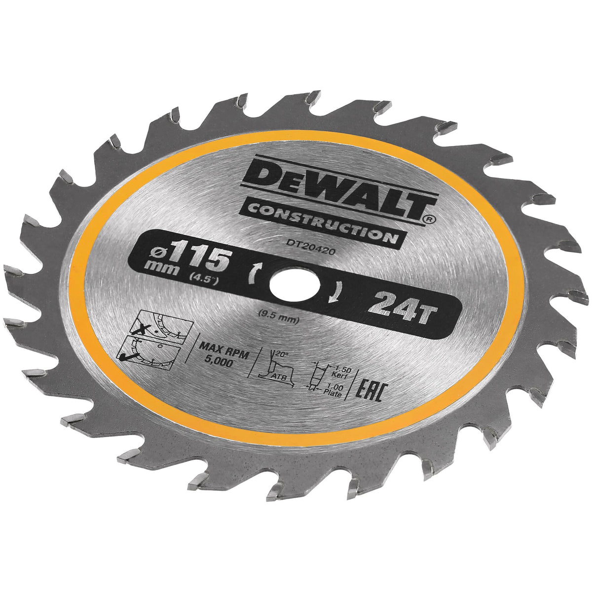 Lama per sega circolare da costruzione a batteria - Intelaiatura DeWalt