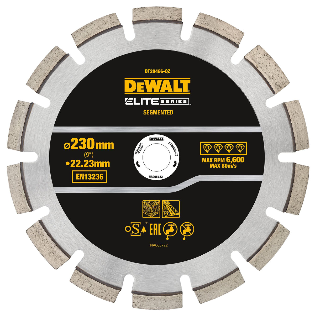 Disco Diamantato ELITE 230mm – Asfalto DeWalt DT20466-QZ