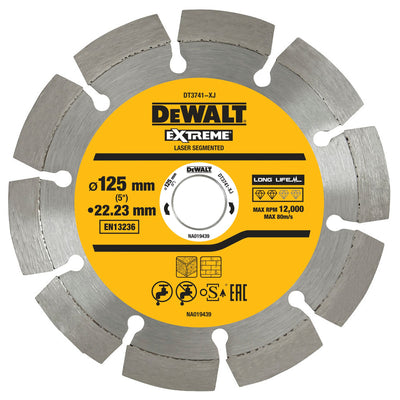 Dischi saldati al laser per materiali da costruzione DeWalt DT3741-XJ