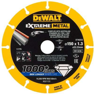 Disco Extreme Metal 355x(25.4/20)x3.8mm DeWalt DT40258-QZ