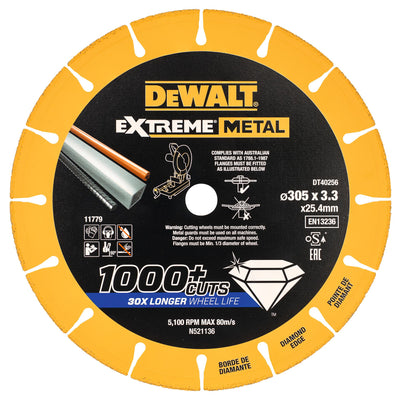 Disco diamantato Extreme 300x25.4x3.3mm DeWalt DT40256-QZ