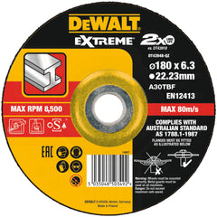 قرص Extreme المربوط للتسوية 180x6,3x22,23mm DeWalt DT43948-QZ