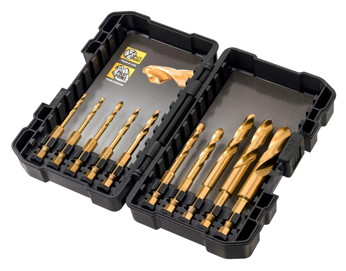 Set 10 pezzi Punte Titanio per avvitatore a impulsi DeWalt DT50050-QZ