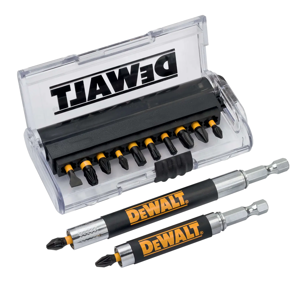 Set 12 Inserti Impact Torsion e 2 Adattatori Magnetici DeWalt