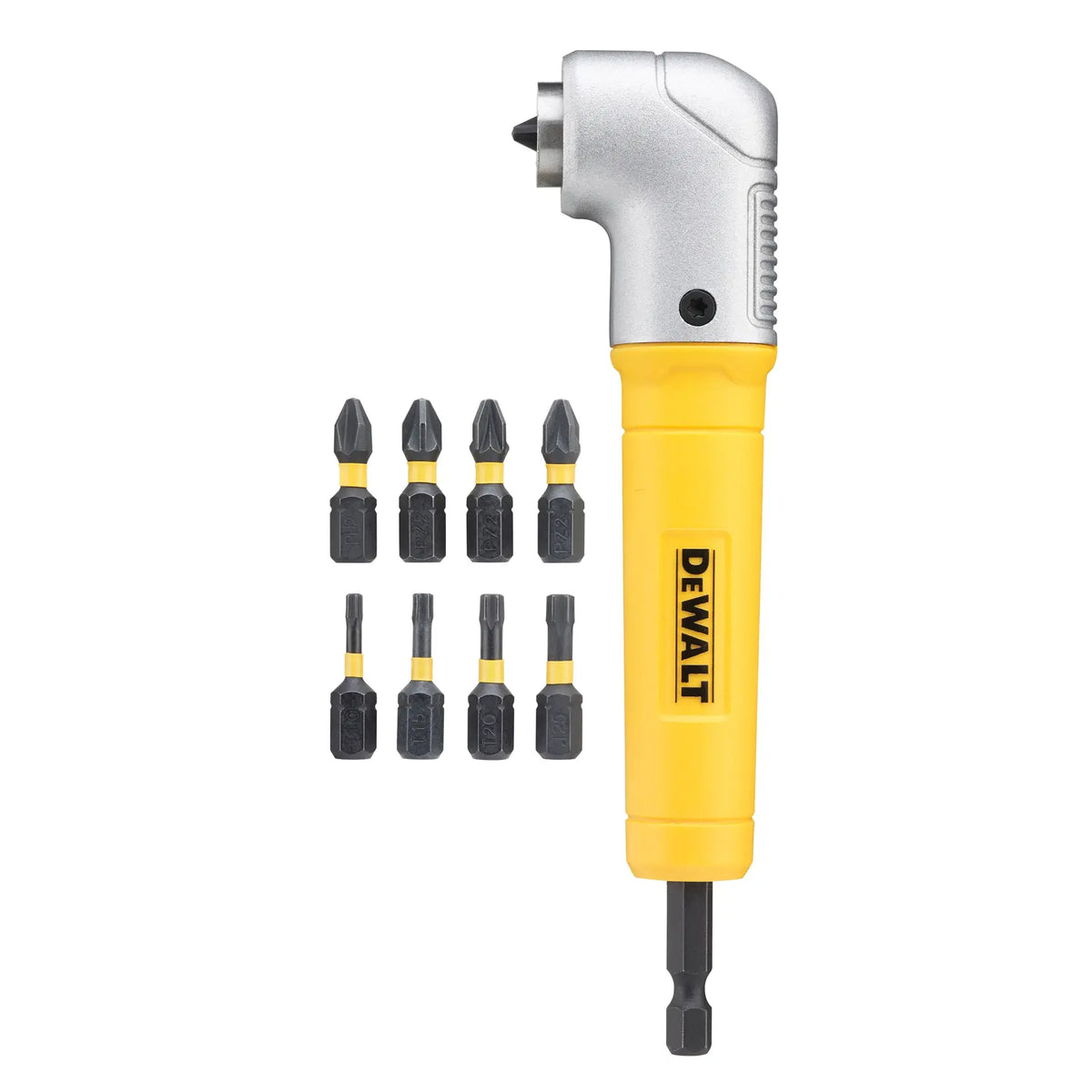 Set Adattatore Magnetico Angolare e 9 Inserti Impact Torsion DeWalt