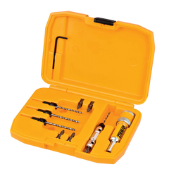 مجموعة لقم للثقب والتغطيس رقم 6 و8 و10 و12 مع لقم PZ2 و PH2 وموصل، 10 قطع DeWalt