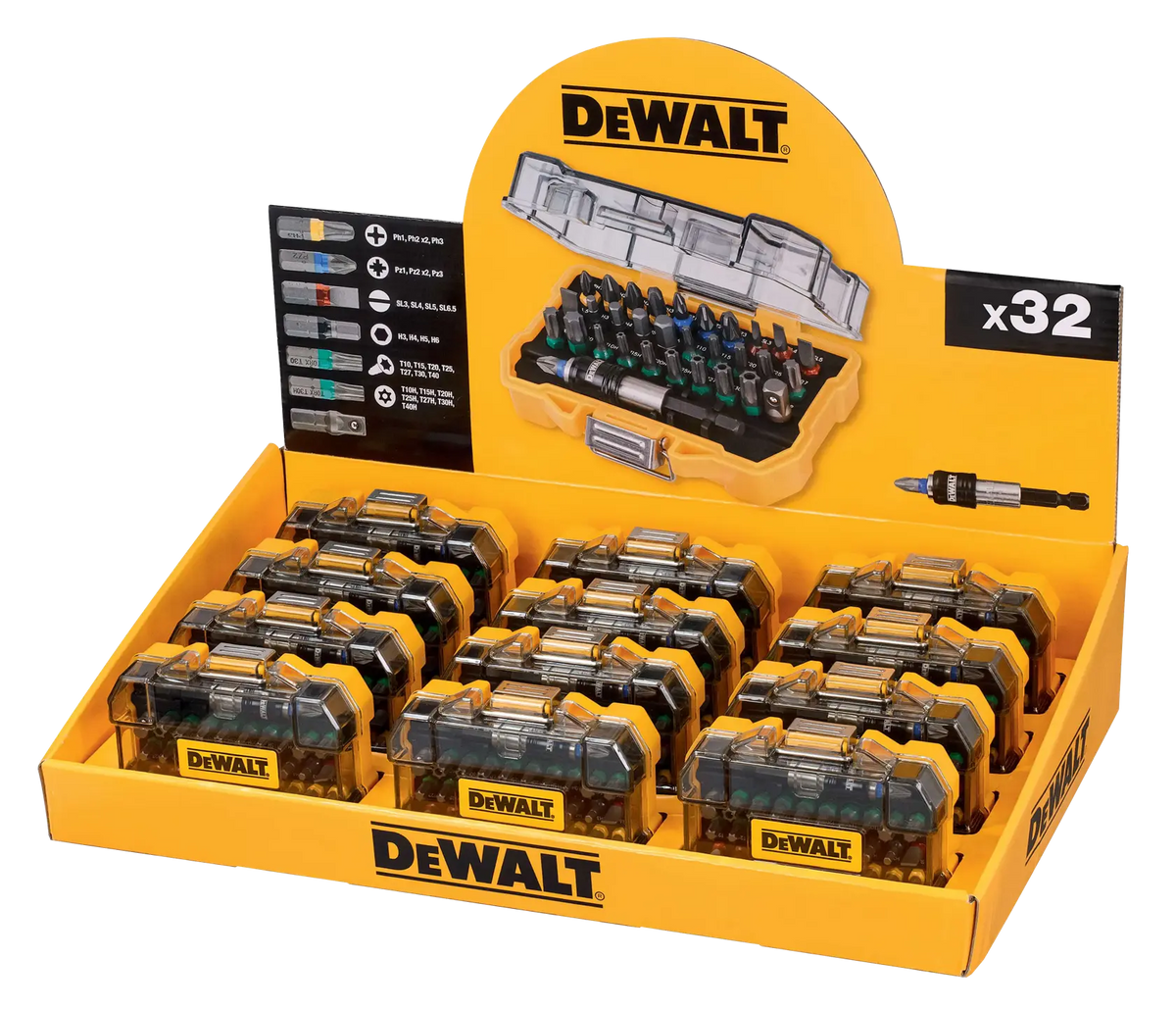 Custodia Rigida Extra Piccola Set 32 Punte 25mm DeWalt