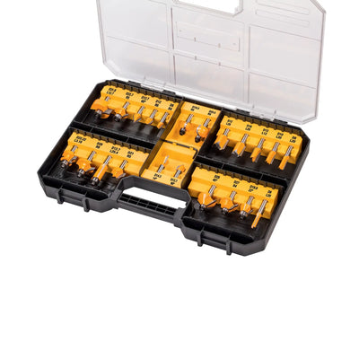 Set frese 22 pezzi albero 8mm con scatola DeWalt