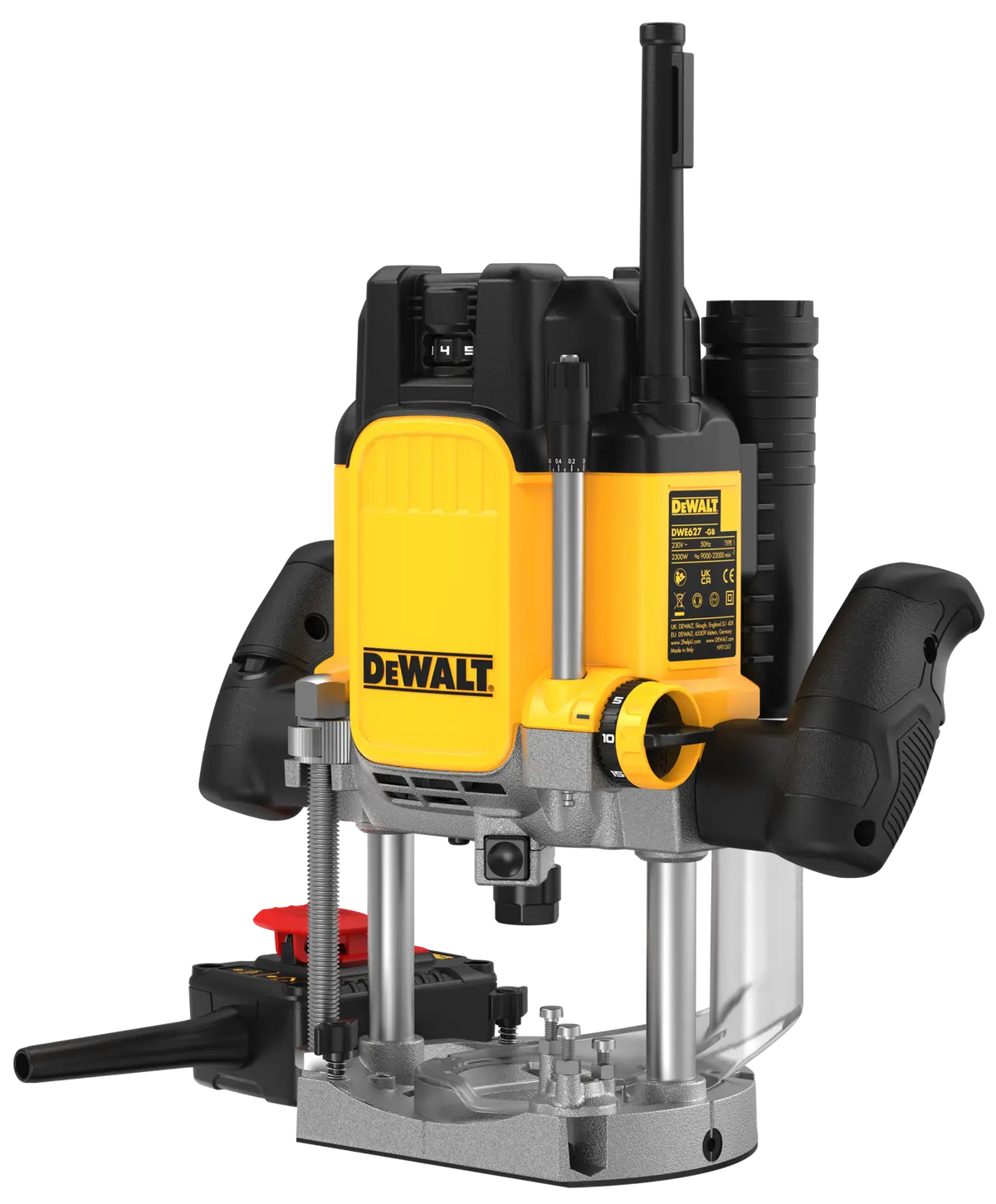 Elettrofresatrice 12mm 2300W con interruttore di sicurezza DeWalt