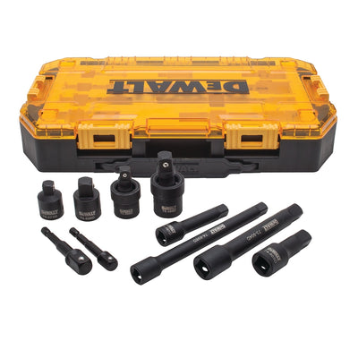 Set 10 pezzi accessori macchina attacco misto 3/8'' e 1/2'' DWMT74741-0 DeWalt