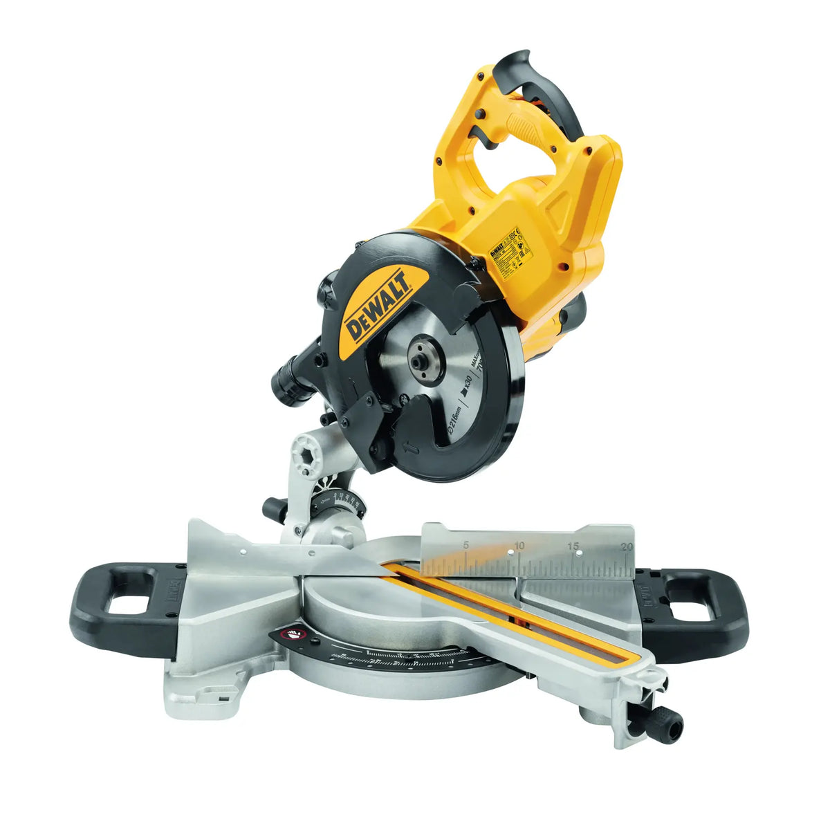 Troncatrice radiale 216mm 1400W con XPS DeWalt DWS774-QS