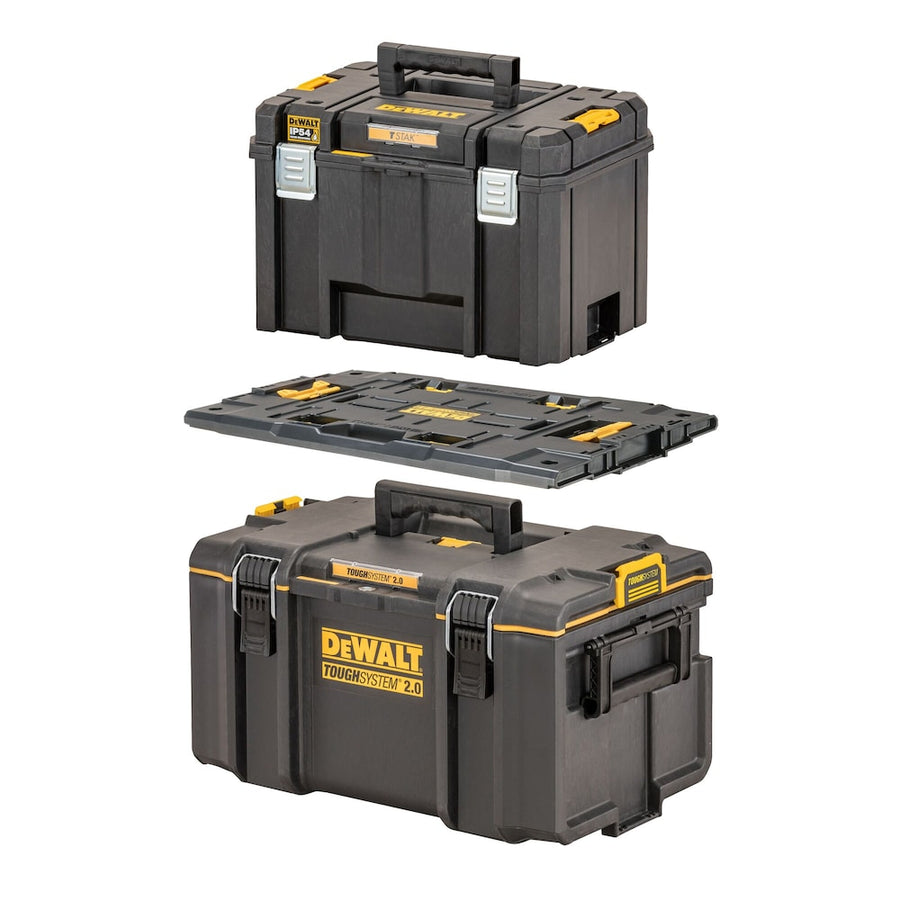 Combinata Tough System - TSTAK - Combinata composta da Tough System DWST83294-1 (Cassetta porta utensili mediana) + DWST08017-1 (Adattatore Tough System - TSTAK) + TSTAK DWST83346-1 (Unità profonda po