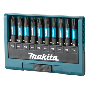 E-12011 Set 10 pezzi inserti 50mm Impact Black Makita