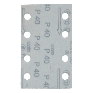 E-23494 Carta abrasiva certificata FSC attacco velcro 80x130mm, A40