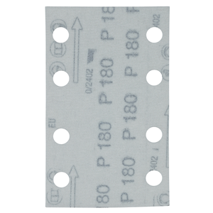 E-23553 Carta abrasiva certificata FSC attacco velcro 80x130mm, A180