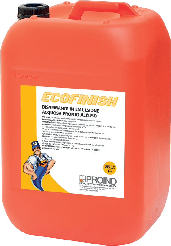 Disarmante in emulsione acquosa pronto all'uso Ecofinish Proind