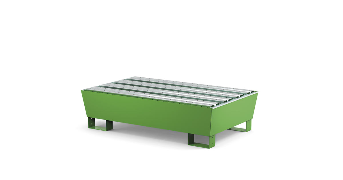 Vasca di raccolta con doghe – 2 fusti da 200 L 001217 Comi Storage