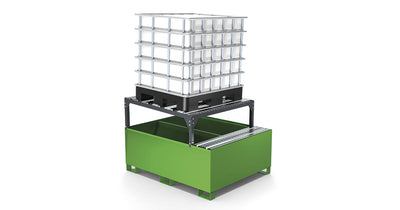 Vasca di raccolta con doghe e telaio inclinato – 1 cisterna 003822 Comi Storage