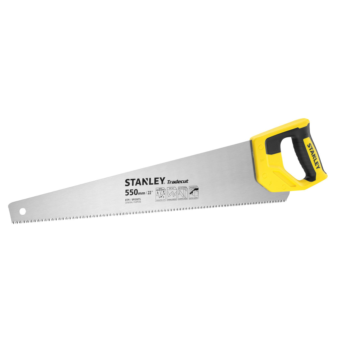 Segaccio per legno Tradecut 550 mm - 7 denti/poll Stanley - vista 2