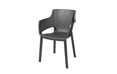 Elisa Dining Chair Set of 6 - Graphite Keter