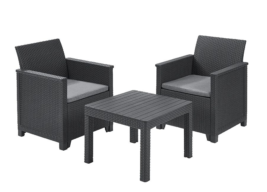 Emma 2 Seater Balcony Set - Graphite Keter