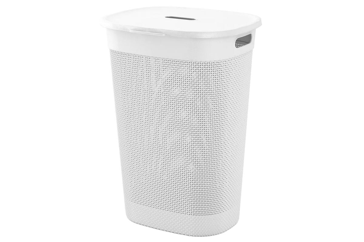 Portabiancheria con coperchio Filo 55 L 44x35x61 cm bianco Curver