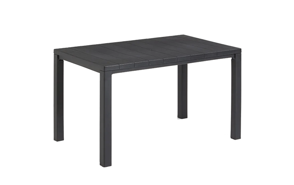 Julie 6 Seater Dining Table - Graphite Keter