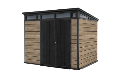 Signature Pent Shed 9x7ft - Ashwood Brown Keter