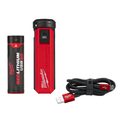 Energy Kit REDLITHIUM USB (1 Caricabatterie e 1 Batteria L4 B3) Milwaukee