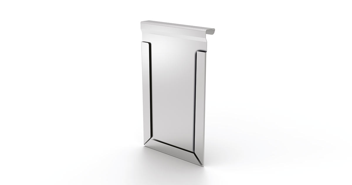 Porta etichette per contenitori formato A4 zincato 003211 Comi Storage