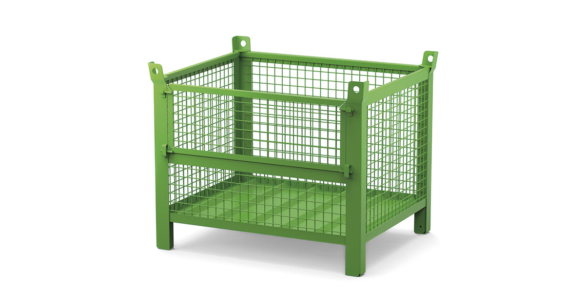 Contenitori portata 800 kg con porta Comi Storage