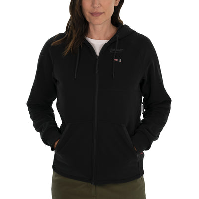 Sudadera con capucha calefactable M12 para mujer - Negro