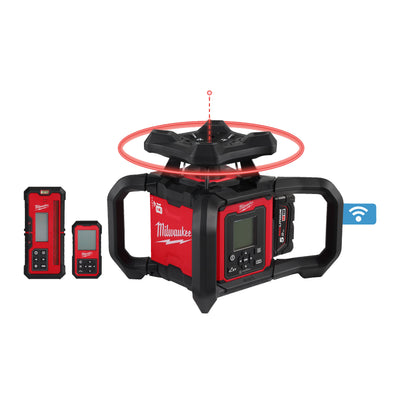 Livella Laser Rotante M18 1200 M Raggio Orizzontale e Verticale Rosso Milwaukee