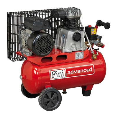 MK102/N-25-2M Compressore professionale a cinghia monostadio, adatto per artigiani e piccole industrie.