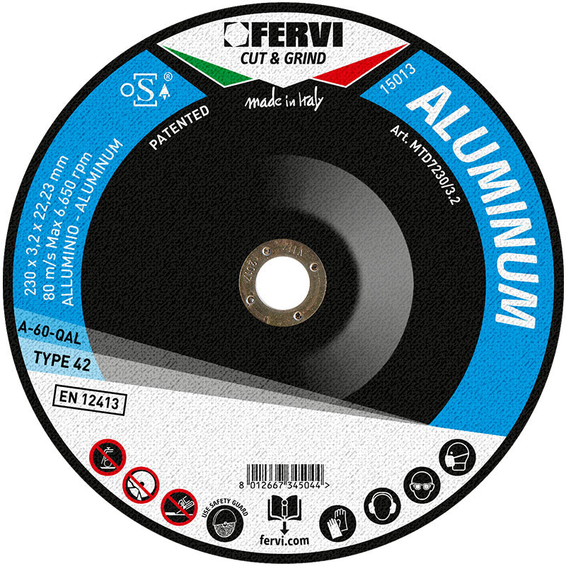 DISCO DA TAGLIO PER ALLUMINIO Fervi