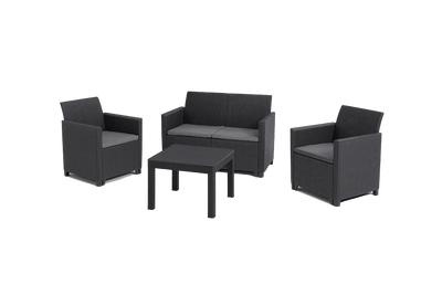 Marie 4 Seater Lounge Set - Graphite Keter
