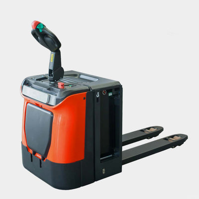 Transpallet elettrico a batteria con pedana Novomach N1/AEP