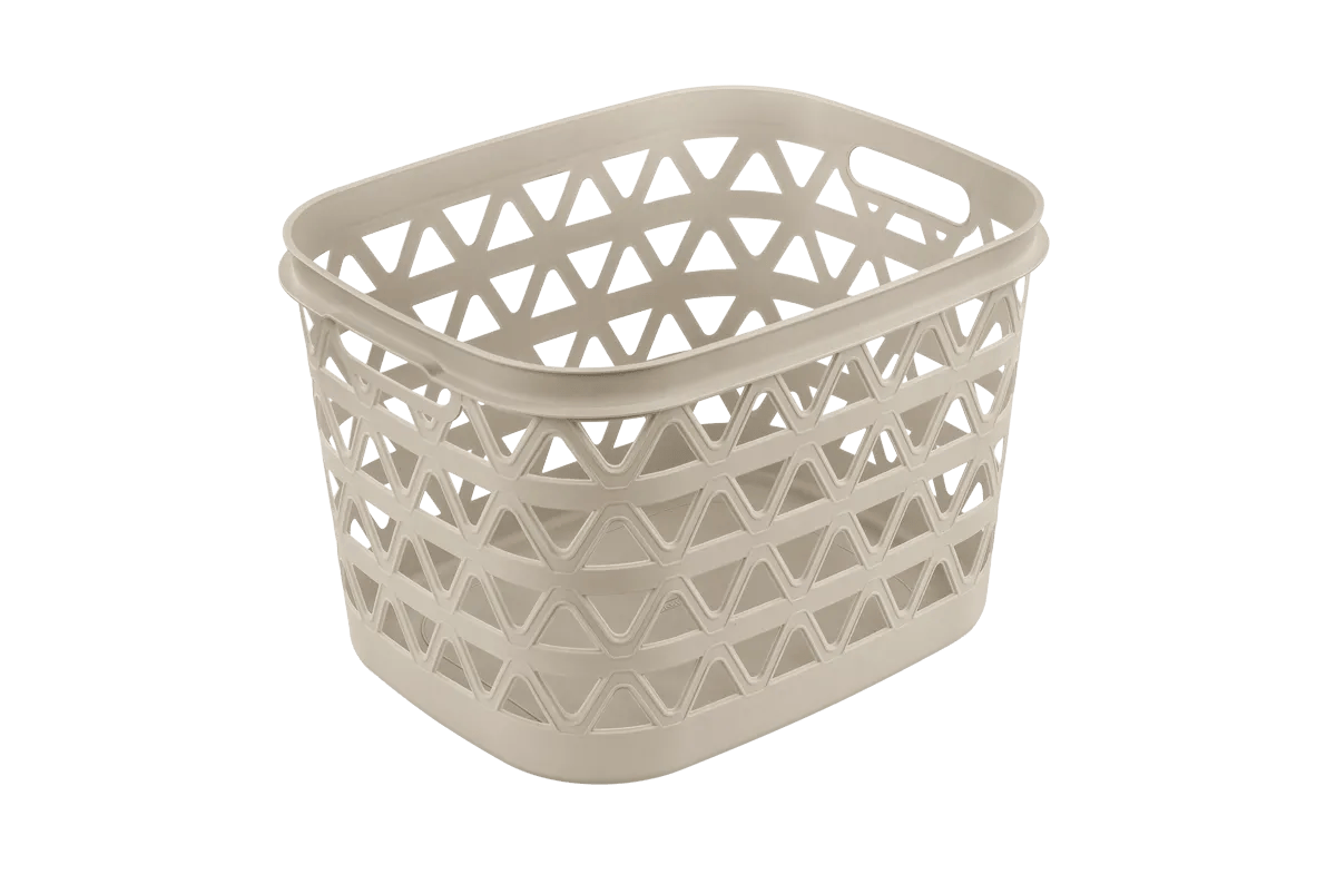 Cesta portabiancheria Oceana 30 L off white Curver