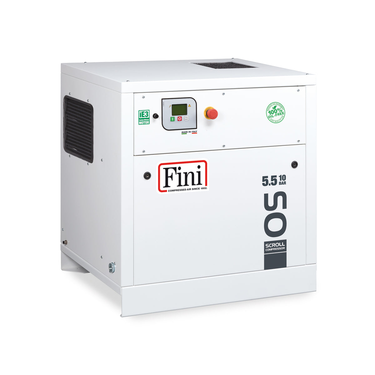OS 7,5-10 Compressore senza olio con tecnologia a spirale Scroll. - Fini Compressori