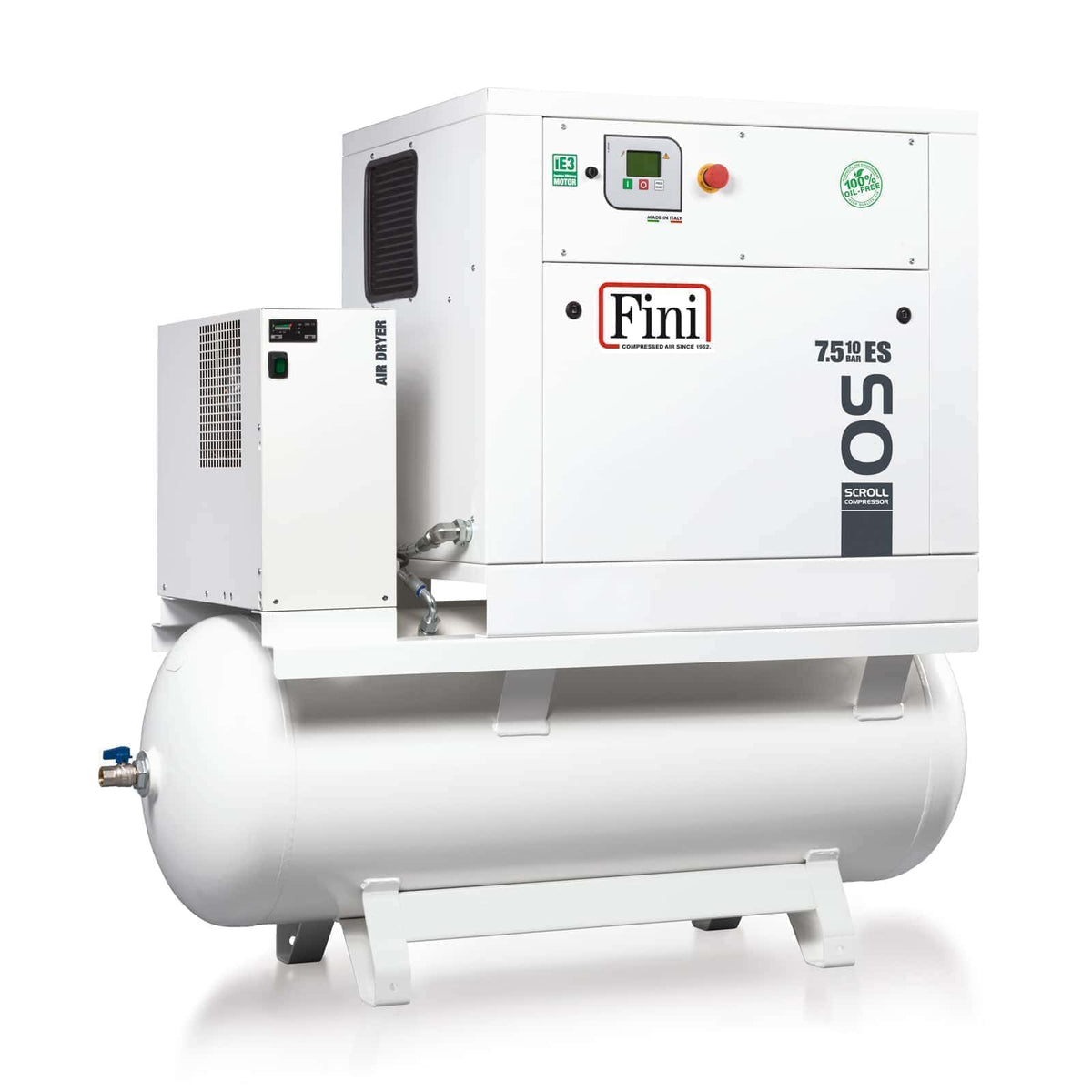 OS 7.5-08-500 ES Compressore senza olio con tecnologia a spirale - Fini Compressori