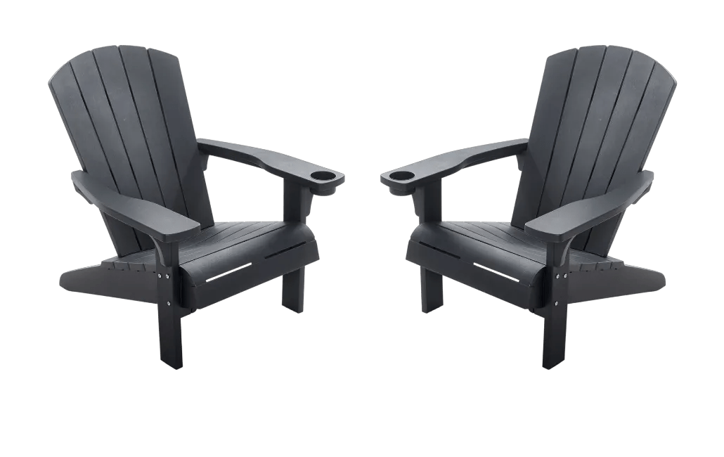 Alpine Adirondack Chair Set - Grey Keter