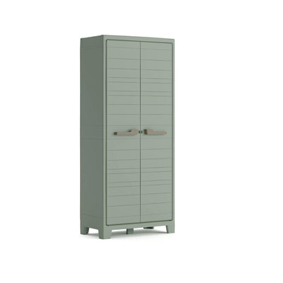 Armadio alto 4 ripiani Planet Outdoor grigio verde 80x44x182 cm Keter