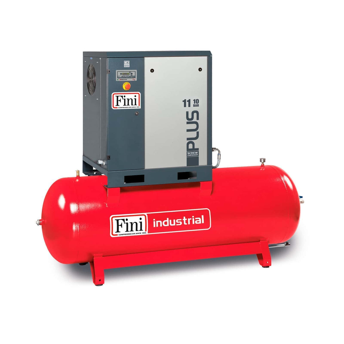 PLUS 11-13-500 Compressore a vite con trasmissione a cinghia - Fini Compressori