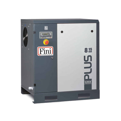 PLUS 8-13 Compressore a vite con trasmissione a cinghia. - Fini Compressori